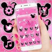 Pink Diamond Minnie theme on 9Apps