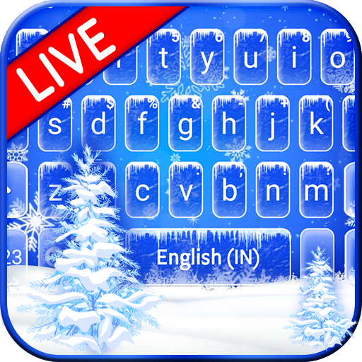 ثيم لوحة المفاتيح Froze Snowflakes Live أيقونة