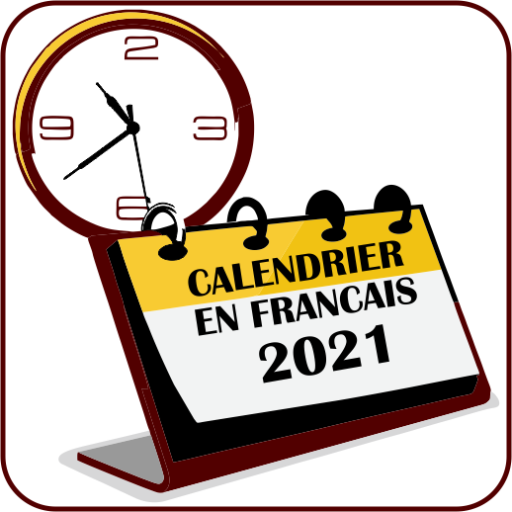 Calendar in  French 2021 icon