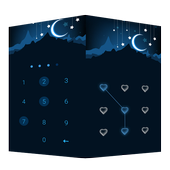 Green Applock Theme Moon icon