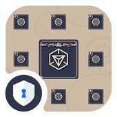 The Dark Blue AppLock Theme icon