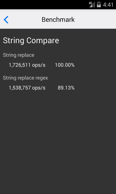 Javascript Benchmark screenshot 2