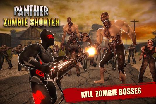 Super Panther Hero Zombie Gun Strike Shooting War screenshot 7