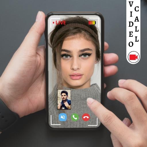 Free live video call with girls random video chat icon