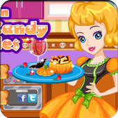 halloween corn candy cookies icon