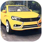 Lada Vesta Traffic Police Game: Racing Simulator