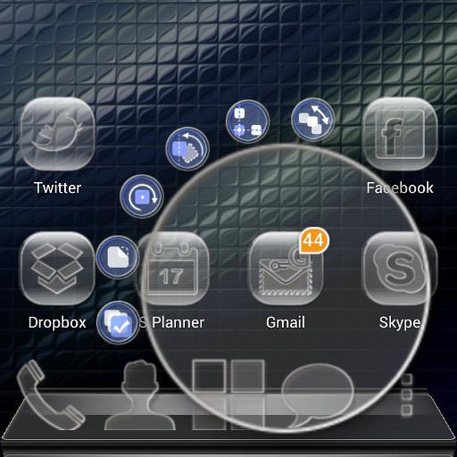 Next Launcher Glass Theme icon
