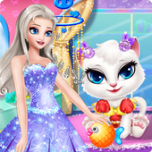Princess Angela Clean up Cat 2 icon