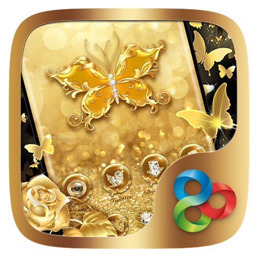 (FREE) Golden Butterfly GO Launcher Theme icon