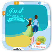 (FREE)GO SMS JUST YOU&amp;ME THEME icon