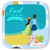 (FREE)GO SMS JUST YOU&ME THEME on 9Apps