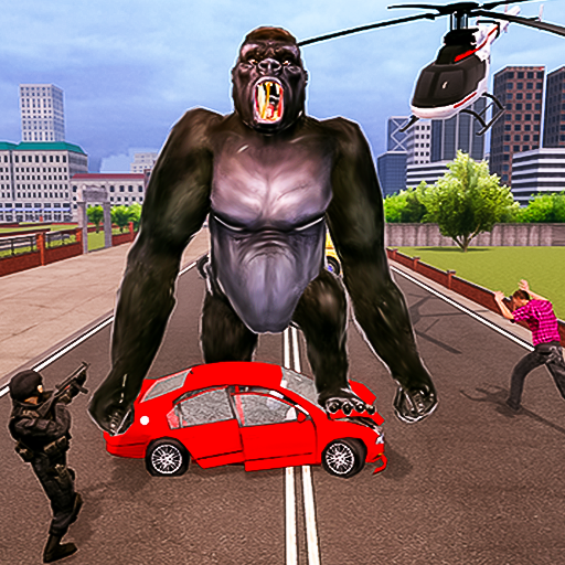 Angry Gorilla City Battle: Dinosaur Survival Games icon