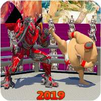 Real Robot Vs Monster Sumo Wrestling:Ring Fighting
