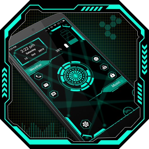 Hi-tech Launcher 3 - AppLock icon