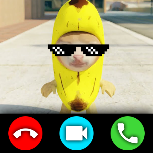 Videollamada Banana Cat Meme icon