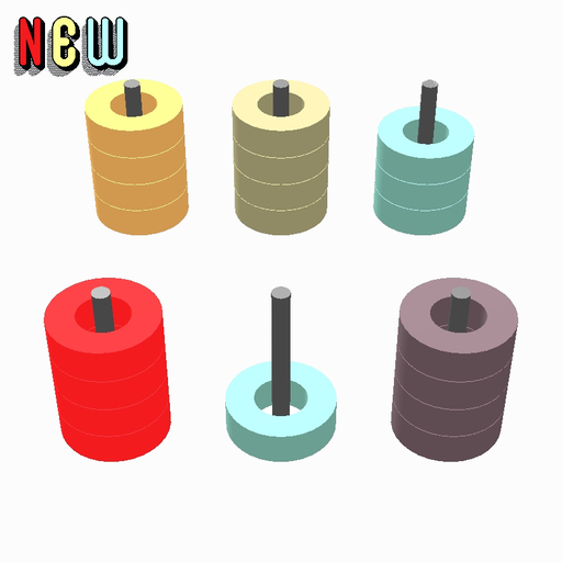 Hoop Stack 3D : Color Hoop Stack icon