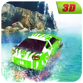 Water Surfer: Beach Racing Car Driver Simulator 3D icon