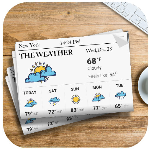 weather information time widget ❄☔️ icon