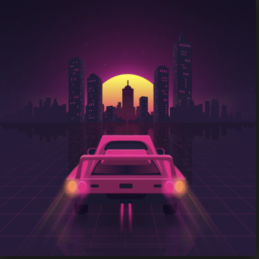 Retro Car Drifter - 2D icon