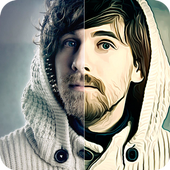 Cartoon Oil Paint Art Photo icon