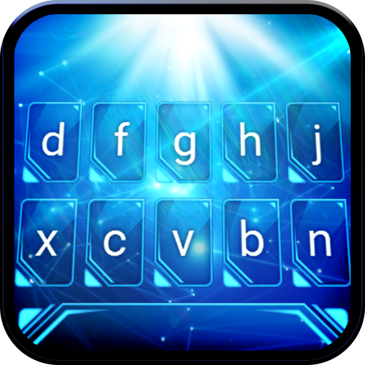 Blue Light Animated Keyboard + Live Wallpaper icon
