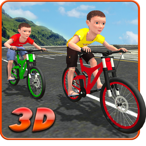 Kids Bicycle Rider Street Race иконка
