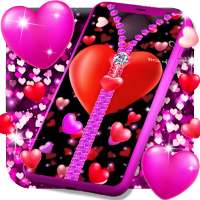 Heart zipper lock screen on 9Apps