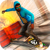 Skateboard Fire Run! icon