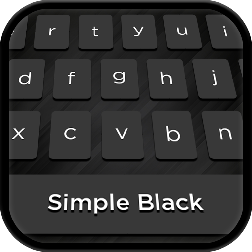 Simple black keyboard icon