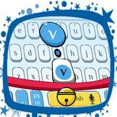 Cute Blue Cat Keyboard Theme on 9Apps