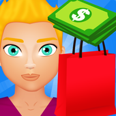 Boy Shopping Money Game icon