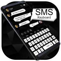 SMS White and Black Keyboard Theme on 9Apps