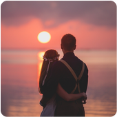 Sunrise photo editor for change background icon