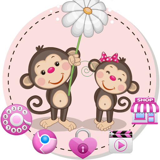 Monkey Cute Theme icon