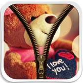 Teddy Bear Zipper Lock Screen on 9Apps