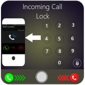 Incoming Call Lock:Call Security:Screen Lock icon