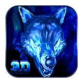 3D VR Live Ice Wolf theme on 9Apps