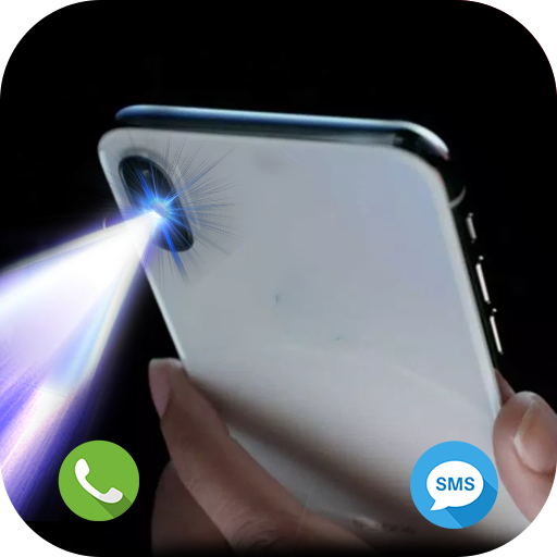 flashlight call-flash on call icon