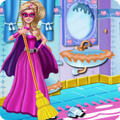 Super Girl Bathroom Clean Up icon
