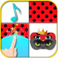 Piano Ladybug Noir tiles