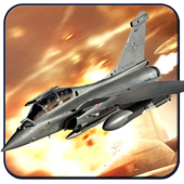 Avión de combate en 3D icon