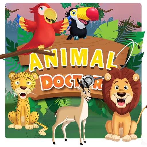 animal doctor jungle kids game icon