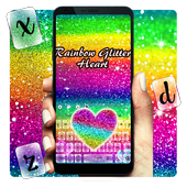 Rainbow Glitter-Tastatur icon