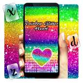 Klawiatura Rainbow Glitter on 9Apps