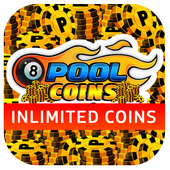 Coins for 8 Ball Pool Prank أيقونة