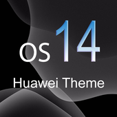 Dark Os14 Emui 9.1 Theme for Huawei أيقونة