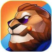 Cartoon warrior -fight and guns