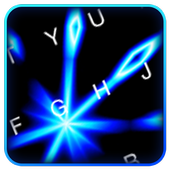 Live 3D Animated Blue Light Keyboard Theme icon