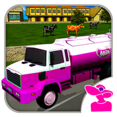 Pink Lady Milk Truck Driver icon