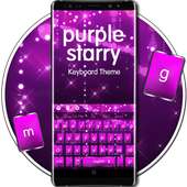 Purple Starry Keyboard Theme